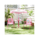 4 Pieces Kids Picnic Set Table With 2 Folding Chairs