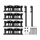 2 Layers Cable Management Under Desk Cord Basket Tray Shelf Extendable