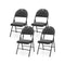 Pack Folding Chairs Padded Party Chairs With Metal Frame