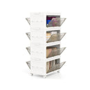 4 Pack Plastic Storage Bins With Lid