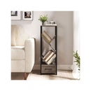 4 Tier Floor Standing Tree Bookshelf With Drawer For Small Space