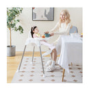4in1 Convertible Baby High Chair With Removable Double Tray White