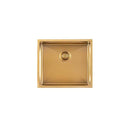 Stainless Steel Kitchen and Laundry Sink 500mm Single Bowl Brushed Gold