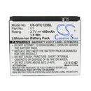 Cameron Sino Cs Otc123Sl 450Mah Battery For Alcatel Mobile