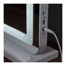 58X46Cm Tabletop Vanity Crystal Led Light Makeup Mirror