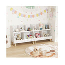5 Cube Kids Bookshelf And Toy Organizer With Solid Wood White