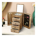 5 Layer Wooden Jewelry Organizer Box Holder Large Case