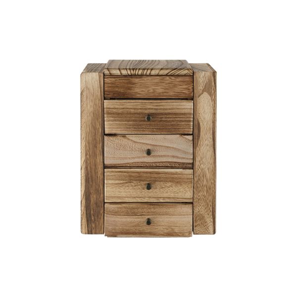 5 Layer Wooden Jewelry Organizer Box Holder Large Case