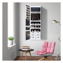 5 Led Lights Jewellery Cabinet With Full Length Mirror For Bedroom