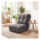5 Level Adjustable Floor Chair With Back Support And Padded Cushions