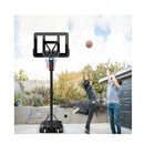 5 Level Height Adjustable Basketball Hoop Stand With Backboard