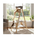 5 Level Solid Pine Cat Tower With Top Perch And Sisal Scratch Post