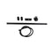 5 Modes Rainfall Handheld Shower Head Set Black Stainless Steel