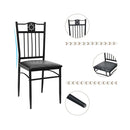 5 Pcs Dining Table Set With 4 Upholstered Chairs For Coffee Restaurant