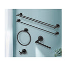 5 Pieces Kit Bathroom Hardware Set Towel Rack Combination Wall Mounted