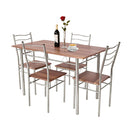 5 Pieces Dining Table Set With Rectangular Tabletop