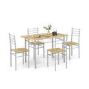 5 Pieces Dining Table Set With Rectangular Tabletop
