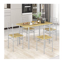 5 Pieces Dining Table Set With Rectangular Tabletop