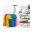 5 Pieces Kids Climb Crawl Activity Play Set With Safe Foam Blocks Red