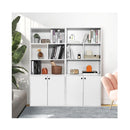 5 Tier Bookcase 155 Cm Tall With Double Doors And Adjustable Shelf