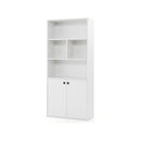 5 Tier Bookcase 155 Cm Tall With Double Doors And Adjustable Shelf