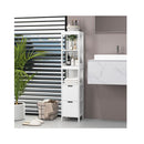 5 Tier Free Standing Wood Bathroom Storage Cabinet