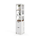 5 Tier Free Standing Wood Bathroom Storage Cabinet