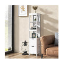 5 Tier Free Standing Wood Bathroom Storage Cabinet