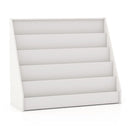 5 Tier Kids Bookshelf With Anti Toppling Devices For Kids Room White