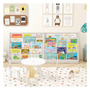 5 Tier Kids Bookshelf With Anti Toppling Devices For Kids Room White