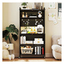 5 Tier Kitchen Bakers Rack Multifunctional Microwave Stand Black