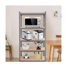 5 Tier Storage Shelves With Freestanding Shelving Unit For Garage Grey