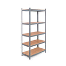 5 Tier Storage Shelves With Freestanding Shelving Unit For Garage Grey