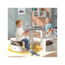 5 Piece Kids Table And Chair Set With 4 Storage Stools