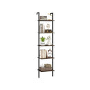 5 Tier Ladder Shelf Wall Mount Bookshelf