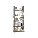 6 Tier Bookshelf With Heavy Duty Metal Frame