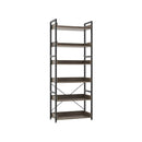 6 Tier Storage Rack With 4 Hooks And Open Display Shelves