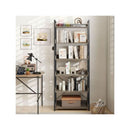 6 Tier Storage Rack With 4 Hooks And Open Display Shelves
