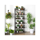 6 Tier Storage Rack With 4 Hooks And Open Display Shelves