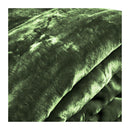 600Gsm Double Sided Queen Size Faux Mink Blanket Green