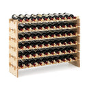 60 Bottles 6 Tiers Stackable Modular Wine Bottle Holder