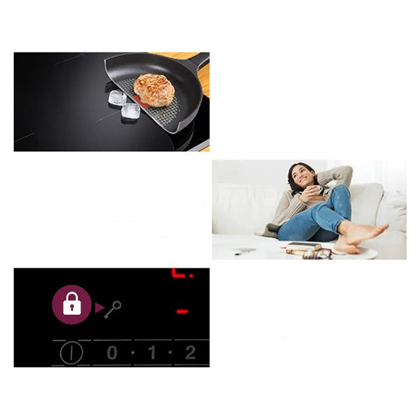 60Cm 4 Zone Induction Cooktop 6800W Electric Touch Controls