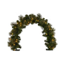 60Cm Battery Operated Tabletop Christmas Archway Glittery Gold