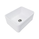 610X457Mm Gloss White Farmhouse Reversible Front Kitchen Butler Sink