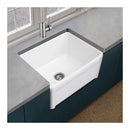 610X457Mm Gloss White Farmhouse Reversible Front Kitchen Butler Sink