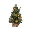 61Cm Battery Operated Christmas Tree Warm Lights Led Table Top Gold