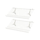 Metal Closet Shelves Wall Mounted Set Of 2