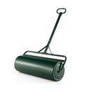 63L Metal Lawn Roller With Detachable Gripping Handle For Garden Green
