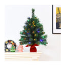 66Cm Pre Lit Tabletop Christmas Tree With 8 Flash Modes For Home Party
