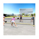 675Cm Portable Pickleball Net With 6 Lockable Wheels Outdoor Indoor